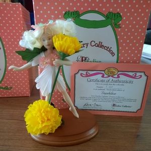 NIB Paradise Galleries Flower Fairy Porcelain Doll - Dandelion